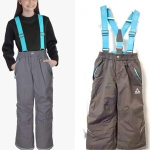 Gerry Kids Overalls in Gray with Blue Straps